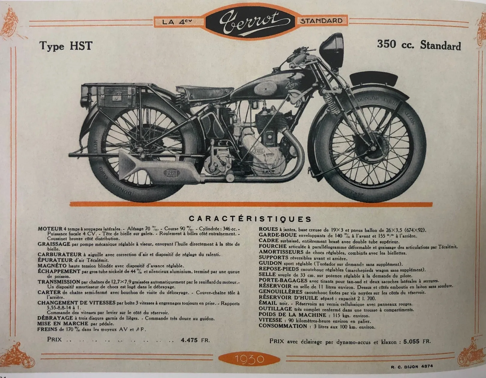 1929 Terrot  HST Sidevalve