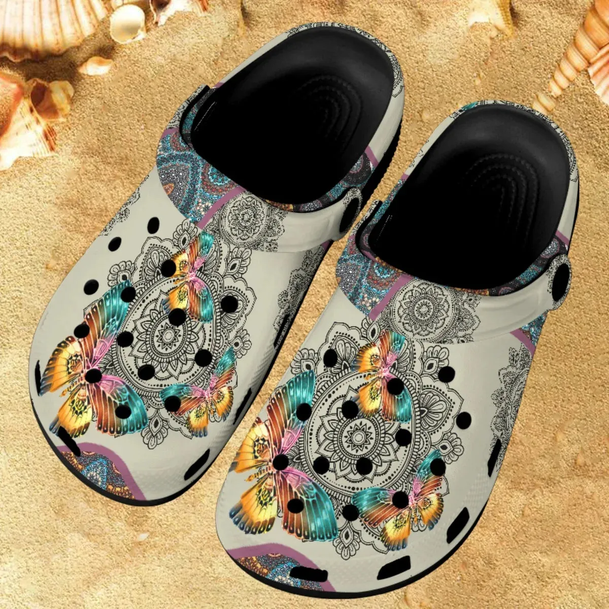 AfroFashion Mandala Designer Non-slip Crocs Sandals