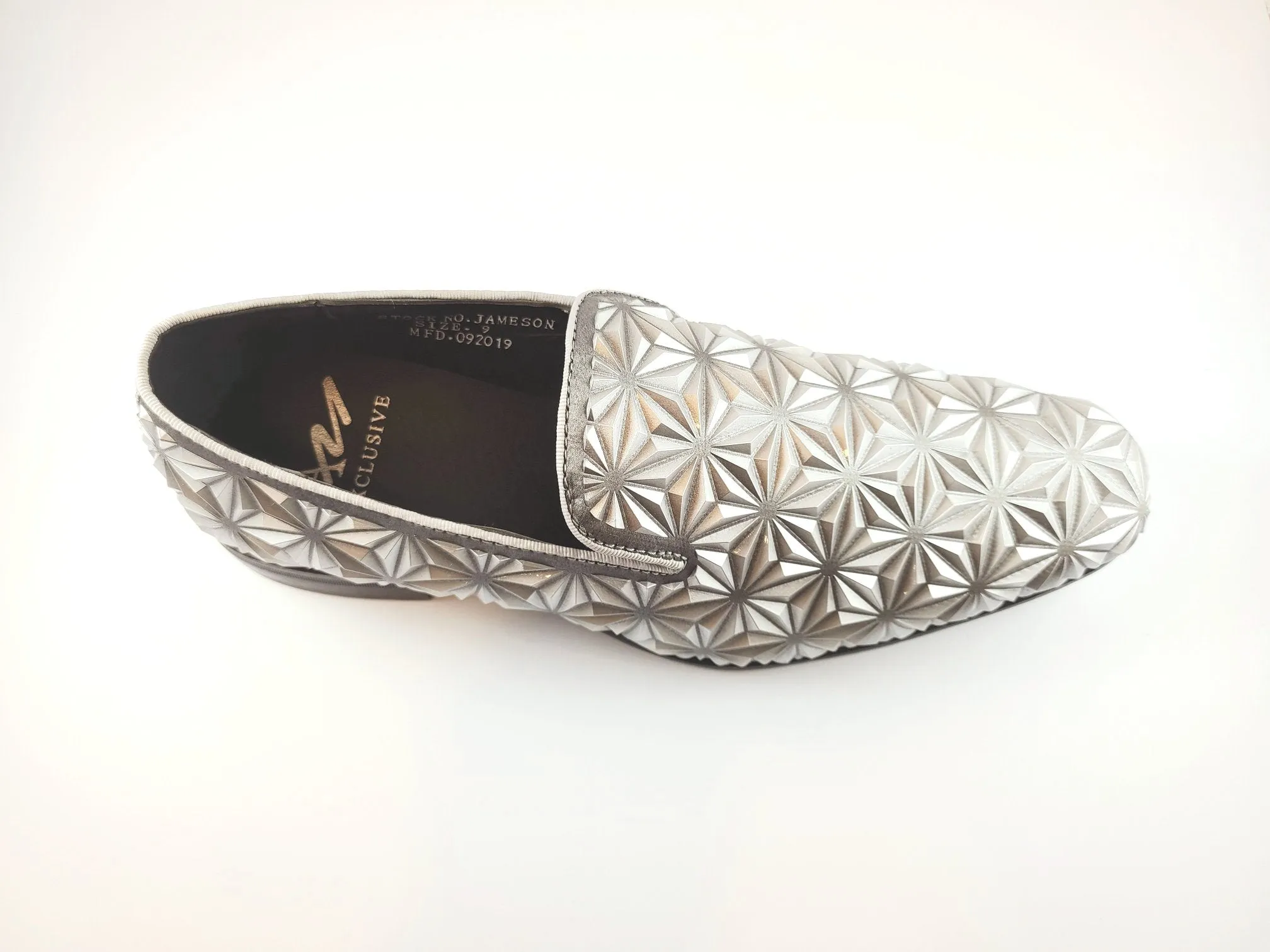 After midnight Slip on Swirl Pattern shoes