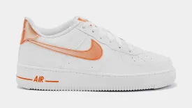 Air Force 1 Next Nature Grade School Lifestyle Shoes (White/Orange)