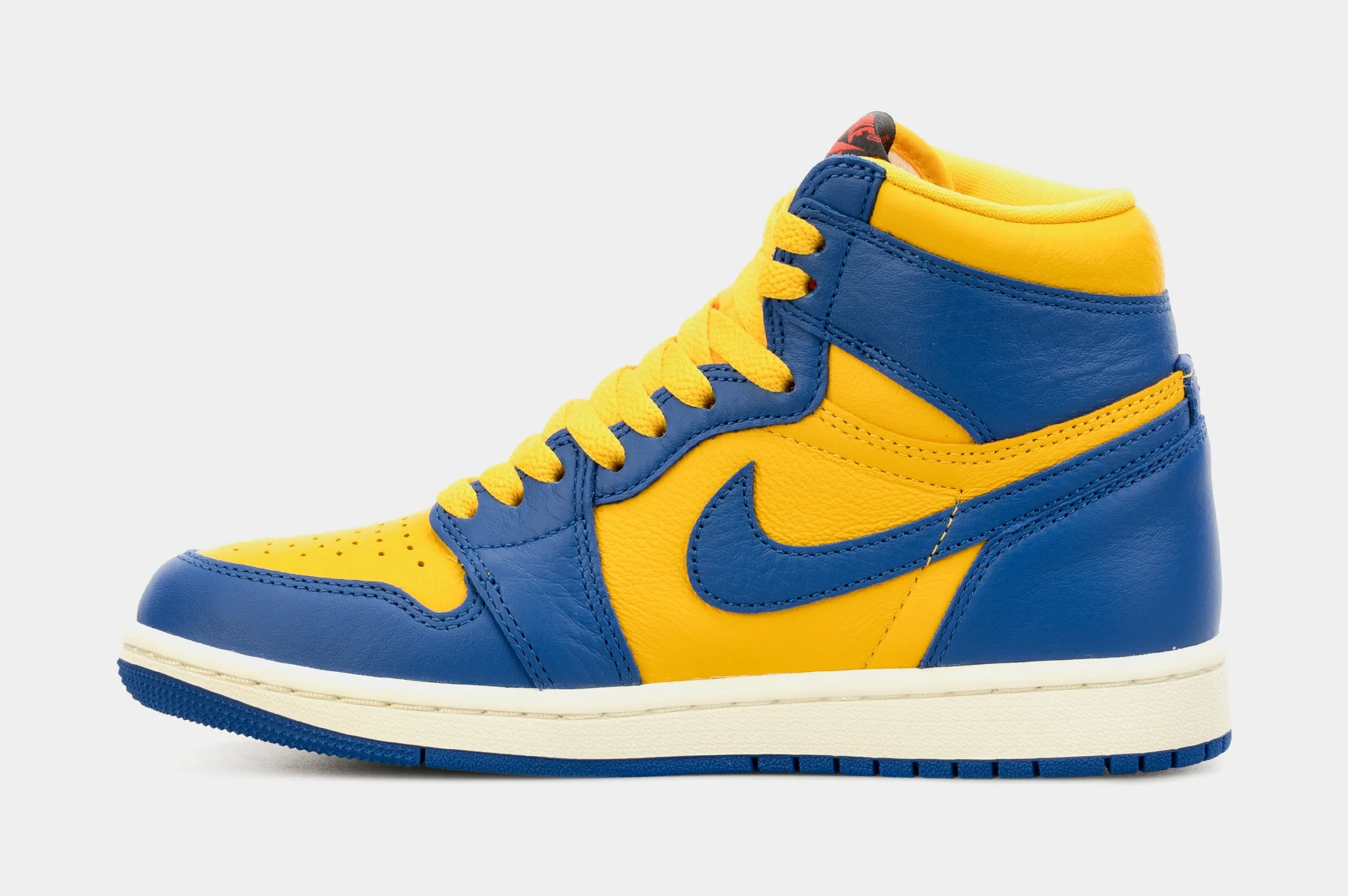 Air Jordan 1 Retro High OG Reverse Laney Womens Lifestyle Shoes (Yellow/Blue)