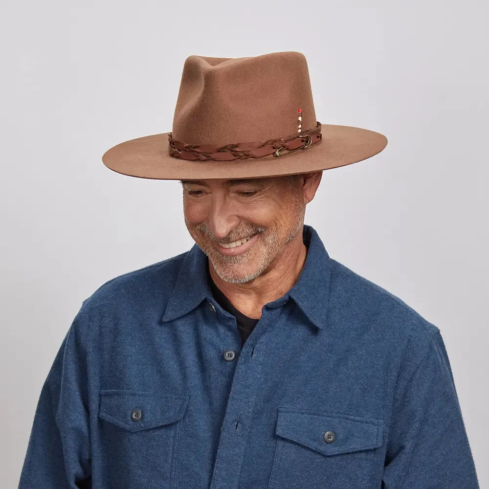 Aspen | Mens Wide Brim Felt Fedora Hat