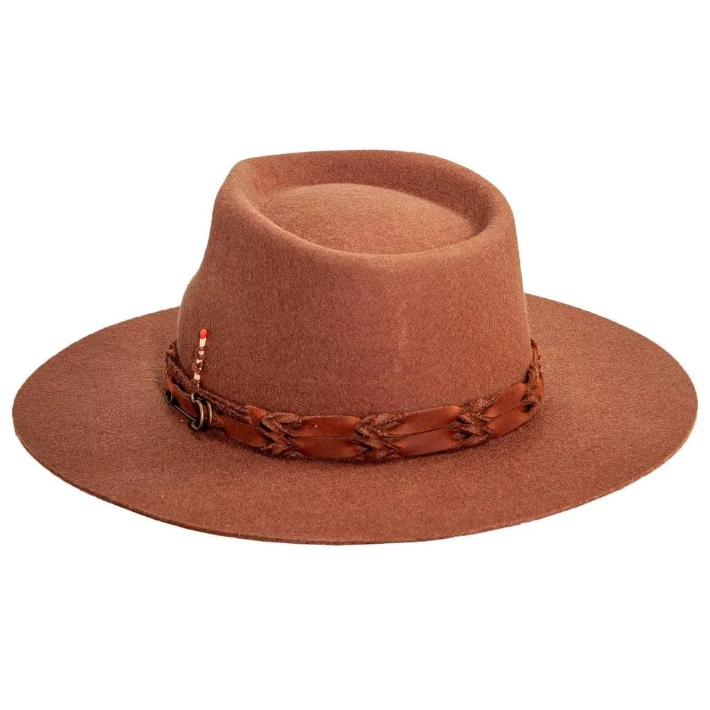 Aspen | Mens Wide Brim Felt Fedora Hat