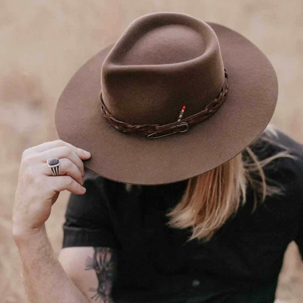 Aspen | Mens Wide Brim Felt Fedora Hat