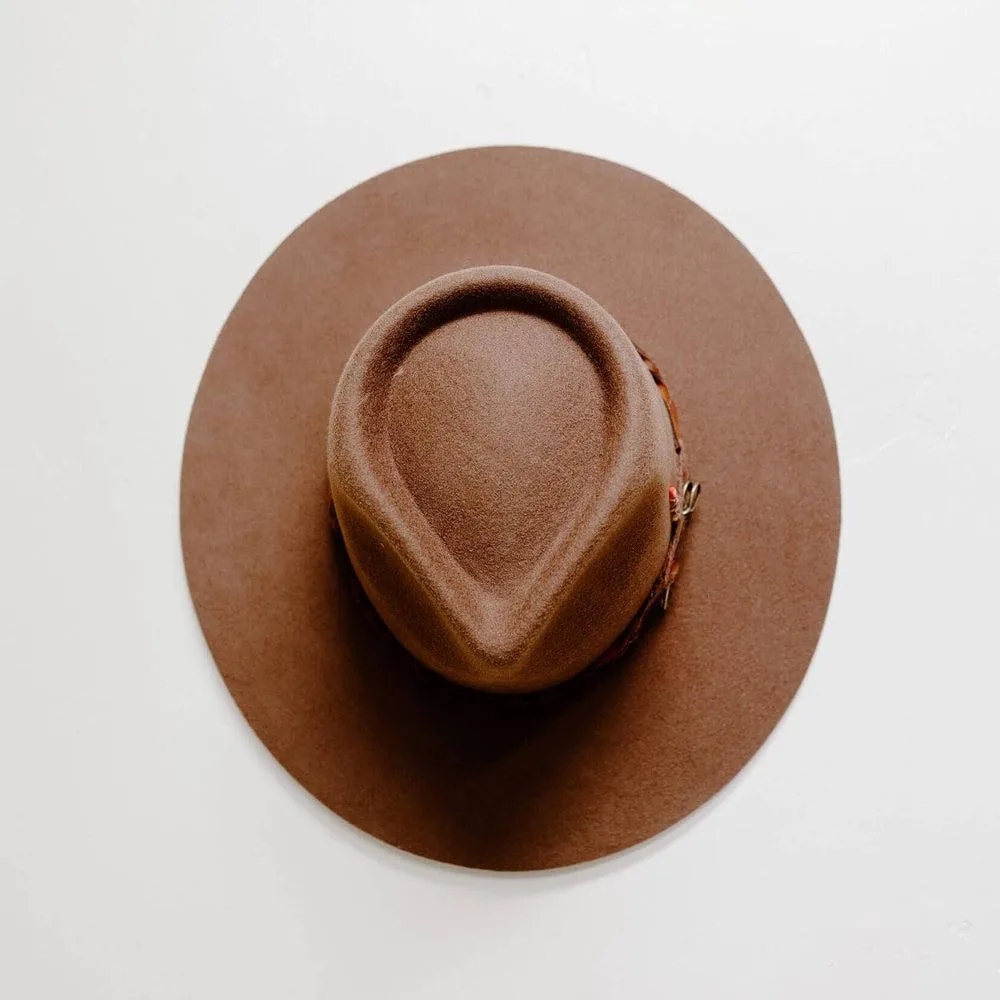 Aspen | Womens Wide Brim Felt Fedora Hat