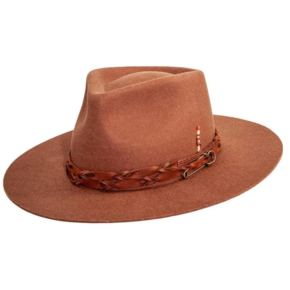 Aspen | Womens Wide Brim Felt Fedora Hat