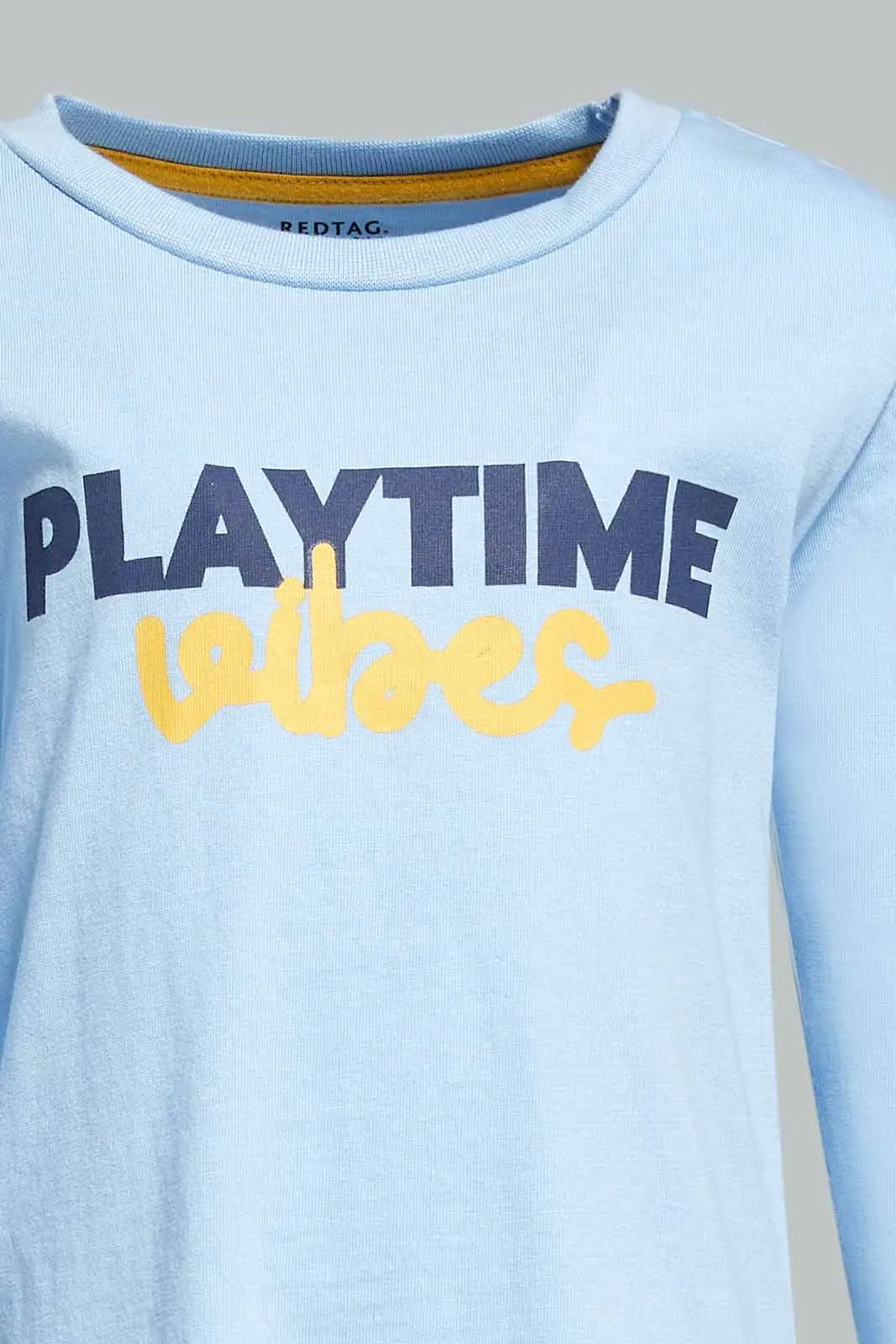 Baby Boys Blue Play Time Printed T-Shirt