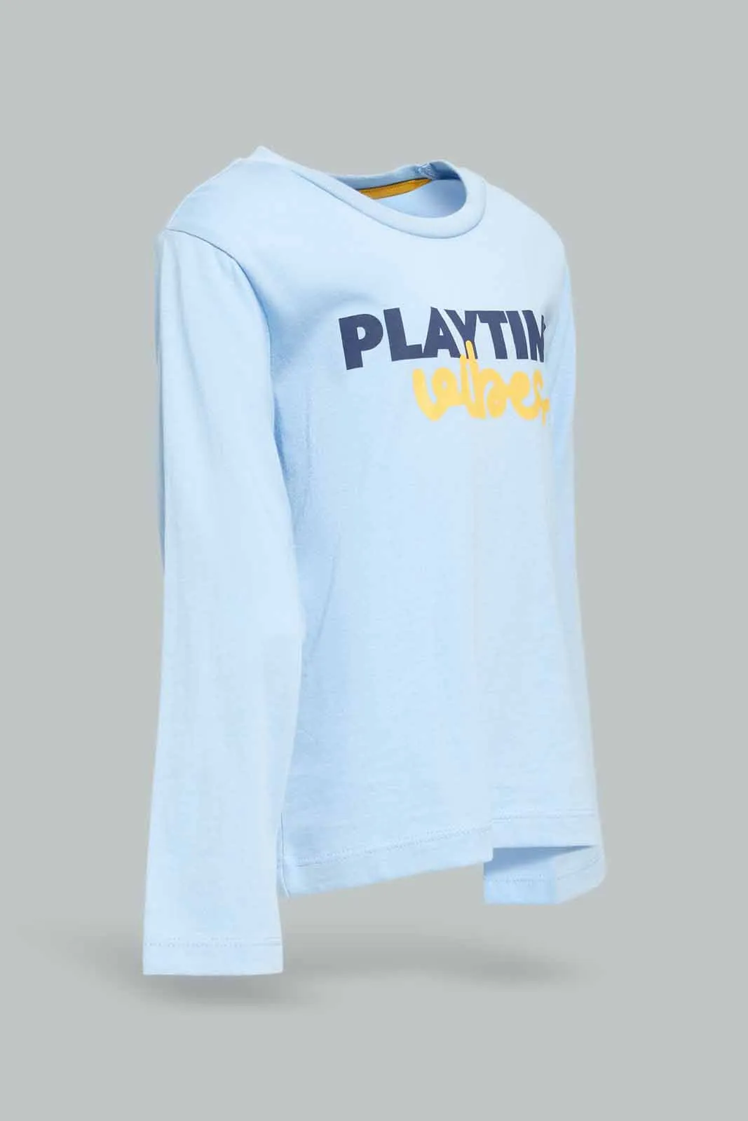 Baby Boys Blue Play Time Printed T-Shirt