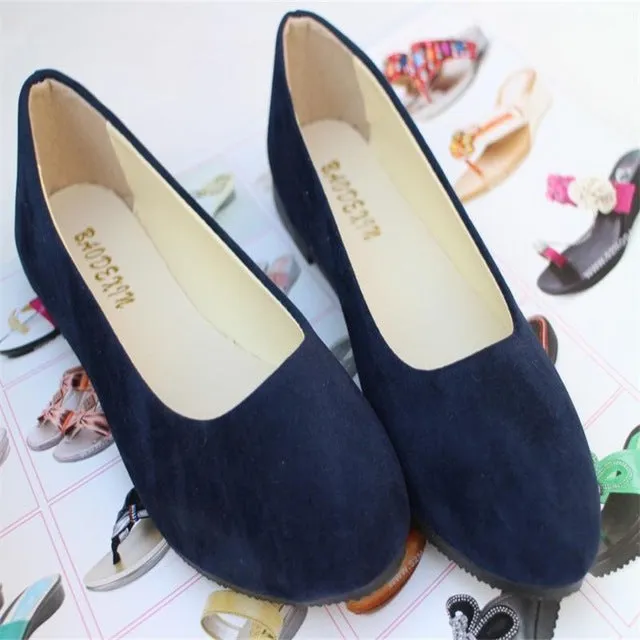 Big Size Women Flats Candy Color Shoes Woman Loafers Spring Autumn Flat Casual Shoes Women Zapatos Mujer Plus Size 35-43