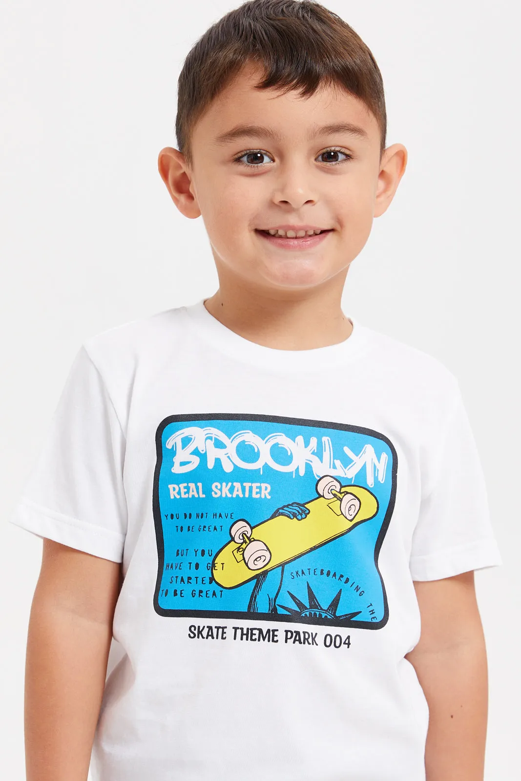 Boys Assorted Printed T-Shirt Set (Pack Of 3)