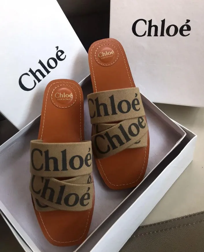 CHLOE Denium Flats (KHAKi)