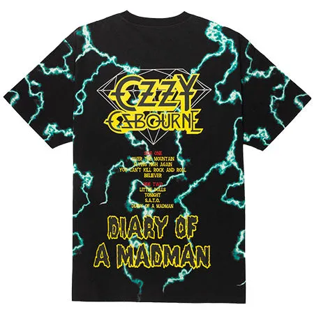 Diamond Diamond x Ozzy Osbourne Mad Lightning All Over Print T Shirt