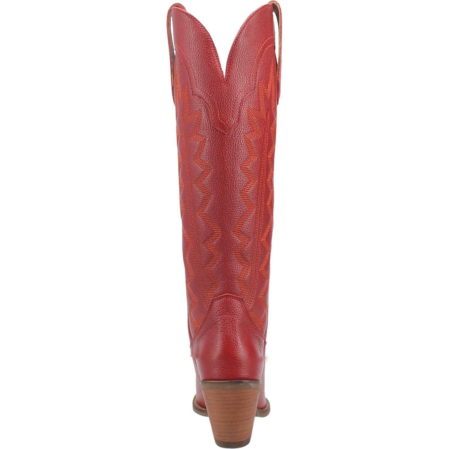 Dingo Womens High Cotton Cowboy Boots Leather Red