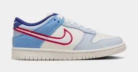 Dunk Low Armory Blue Grade School Lifestyle Shoes (Sail/Sail/Light Armory Blue/White)