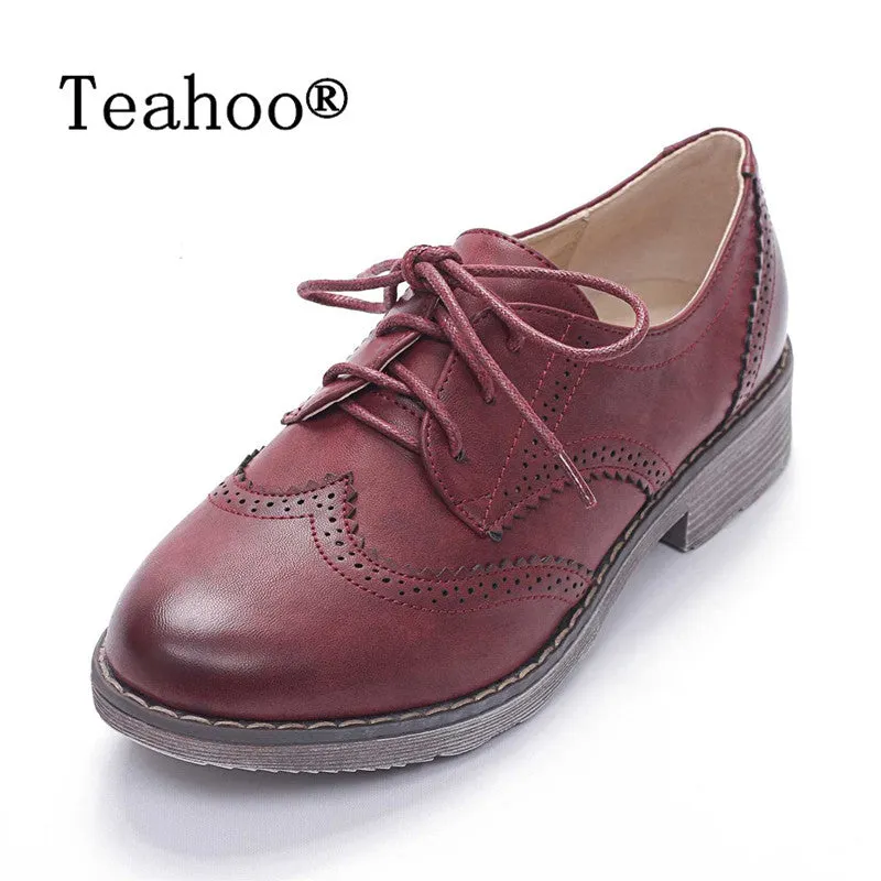 FLAT Oxford Shoes Woman Autumn Flats 2017 Fashion Brogue Oxford Women Shoes moccasins sapatos femininos sapatilhas zapatos mujer