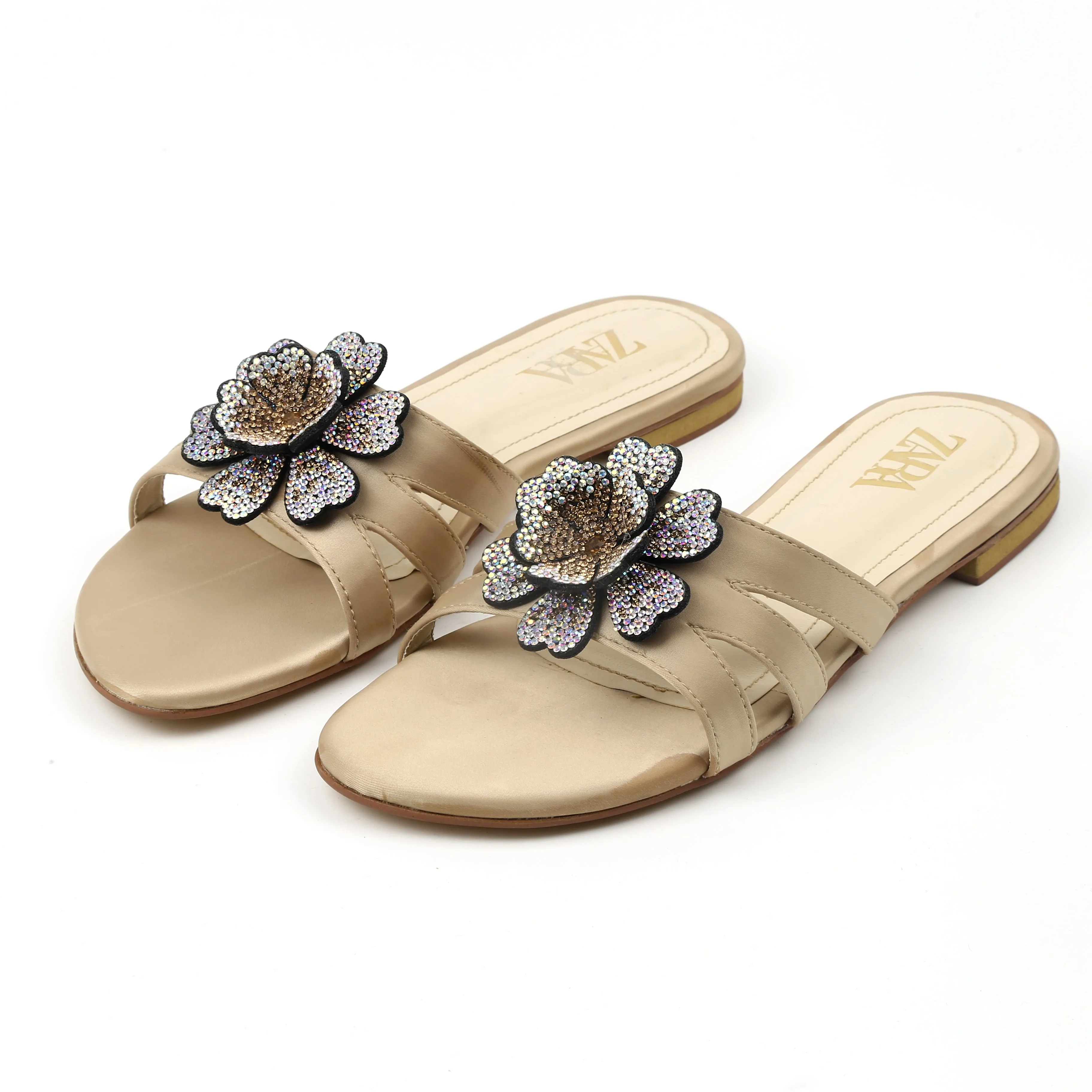 Flower Flats (Beige)