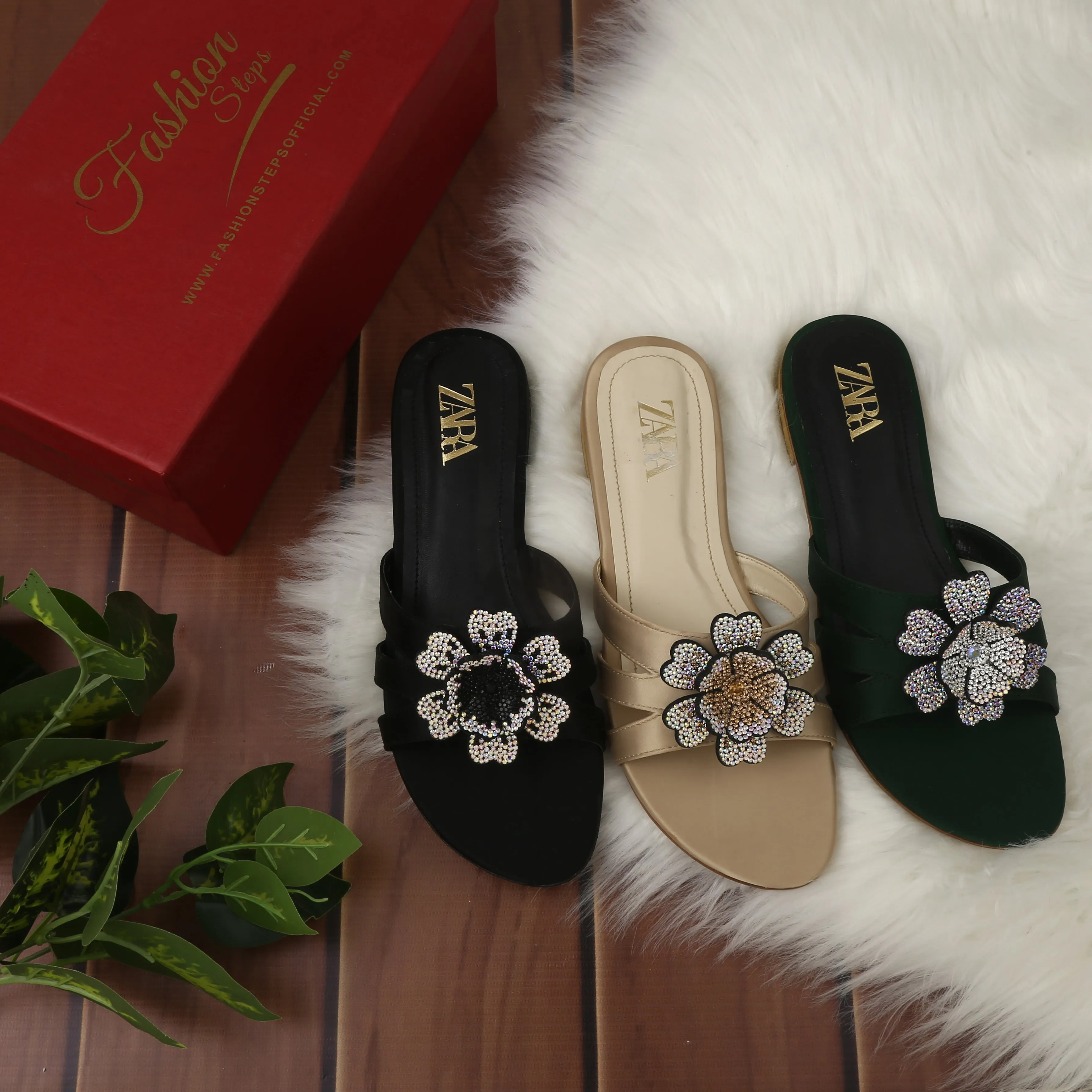 Flower Flats (Green)