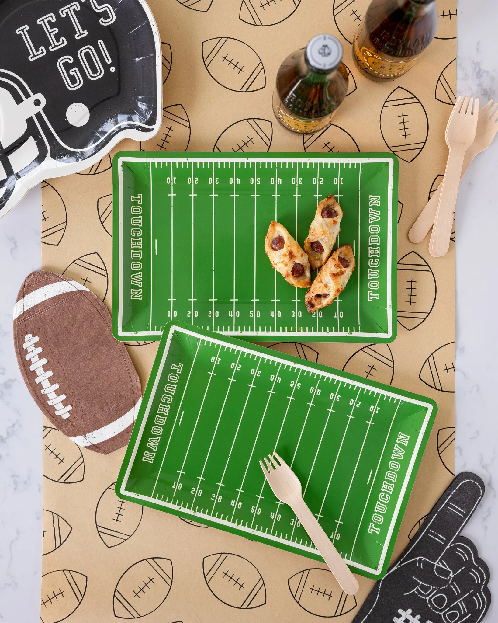 Football #1 Hand Shaped Paper Dinner