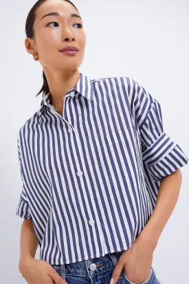 Indigo Off White Stripe Next Ex Shirt