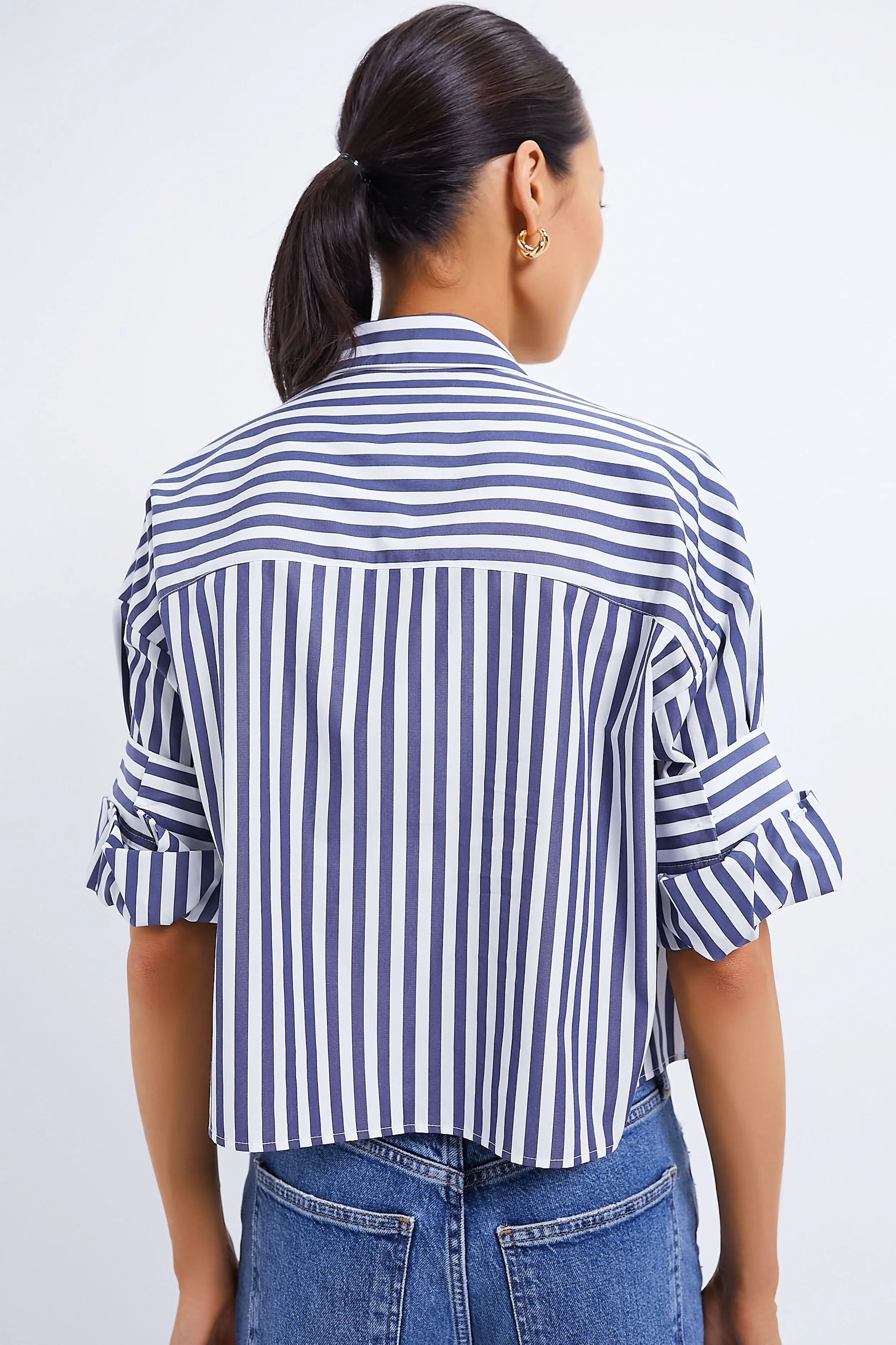 Indigo Off White Stripe Next Ex Shirt