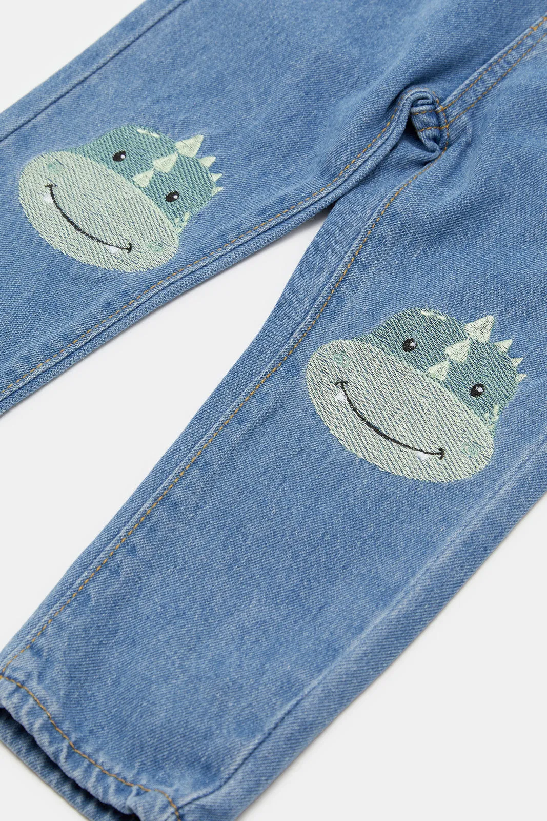 Infant Boys Blue Dino Novelty Jean