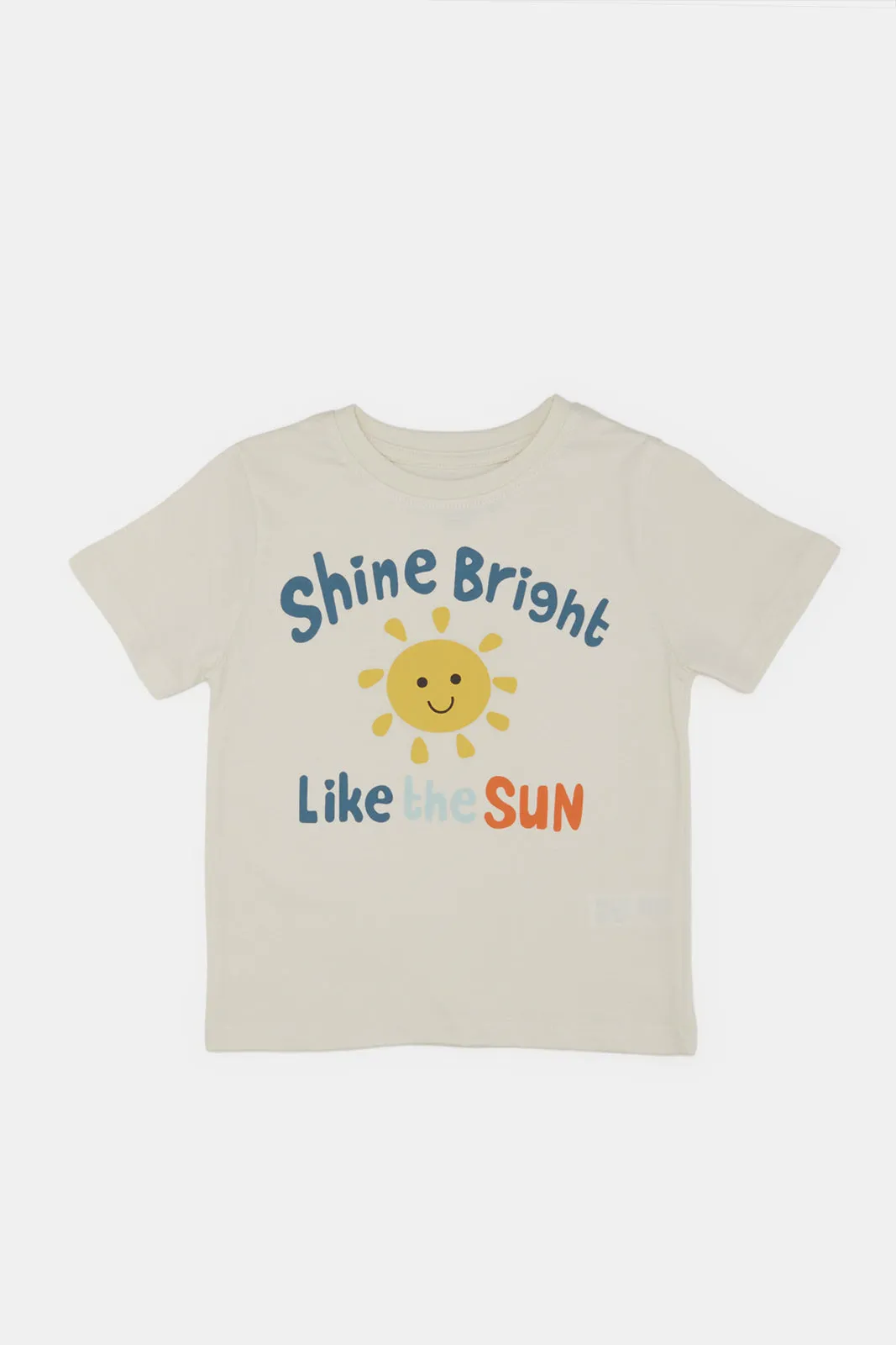 Infant Boys Cream Sunshine T-Shirt