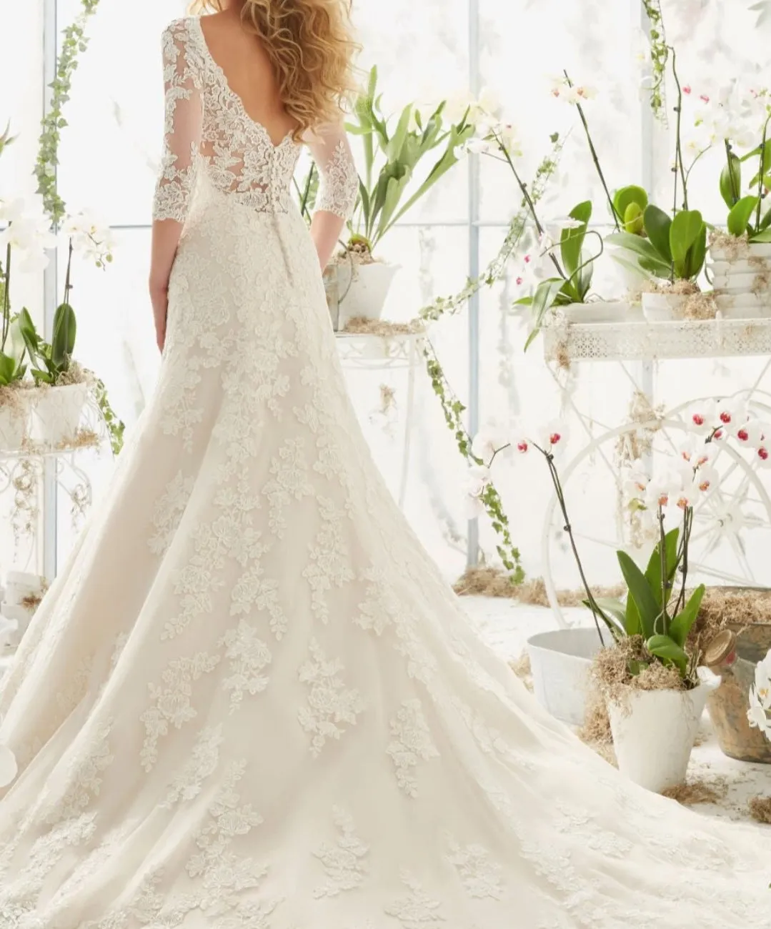 Lace Princess Mermaid Wedding Dresses at Bling Brides Bouquet online Bridal Store