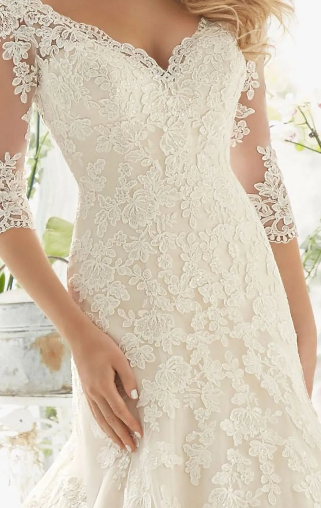 Lace Princess Mermaid Wedding Dresses at Bling Brides Bouquet online Bridal Store