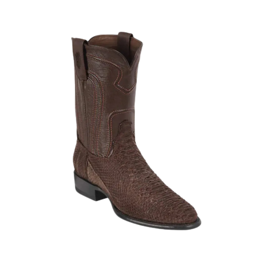 Los Altos Men's Original Python Roper Toe Boots