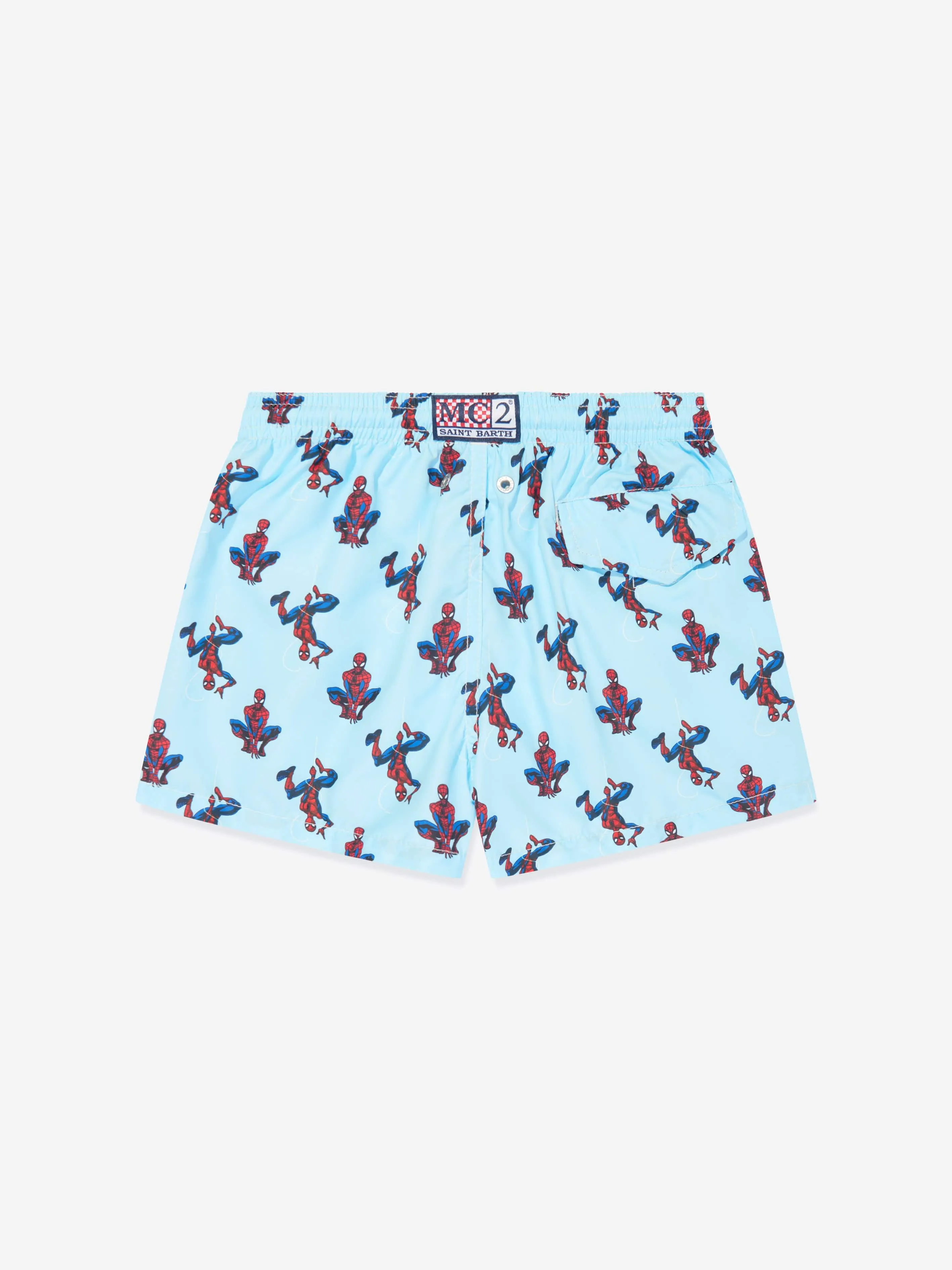 MC2 Saint Barth Boys Spidey Hanging Swim Shorts in Multicolour