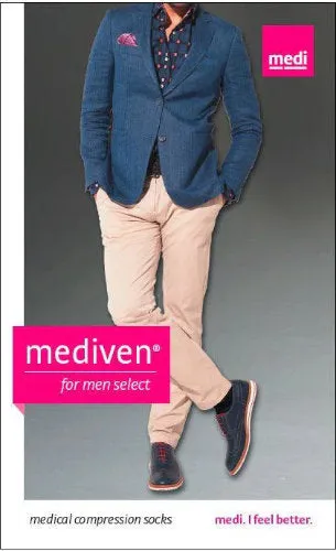 Mediven for Men Select, 15-20 mmHg, Knee High, Extra-Wide Calf, Closed Toe