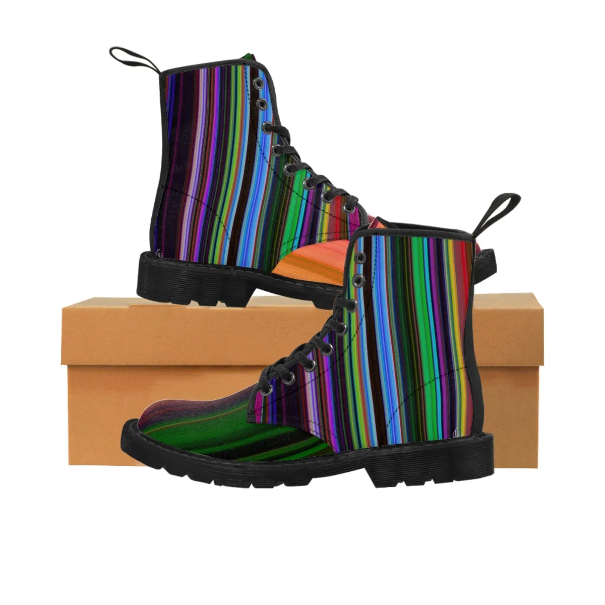 Men's Canvas Boots STRIPED