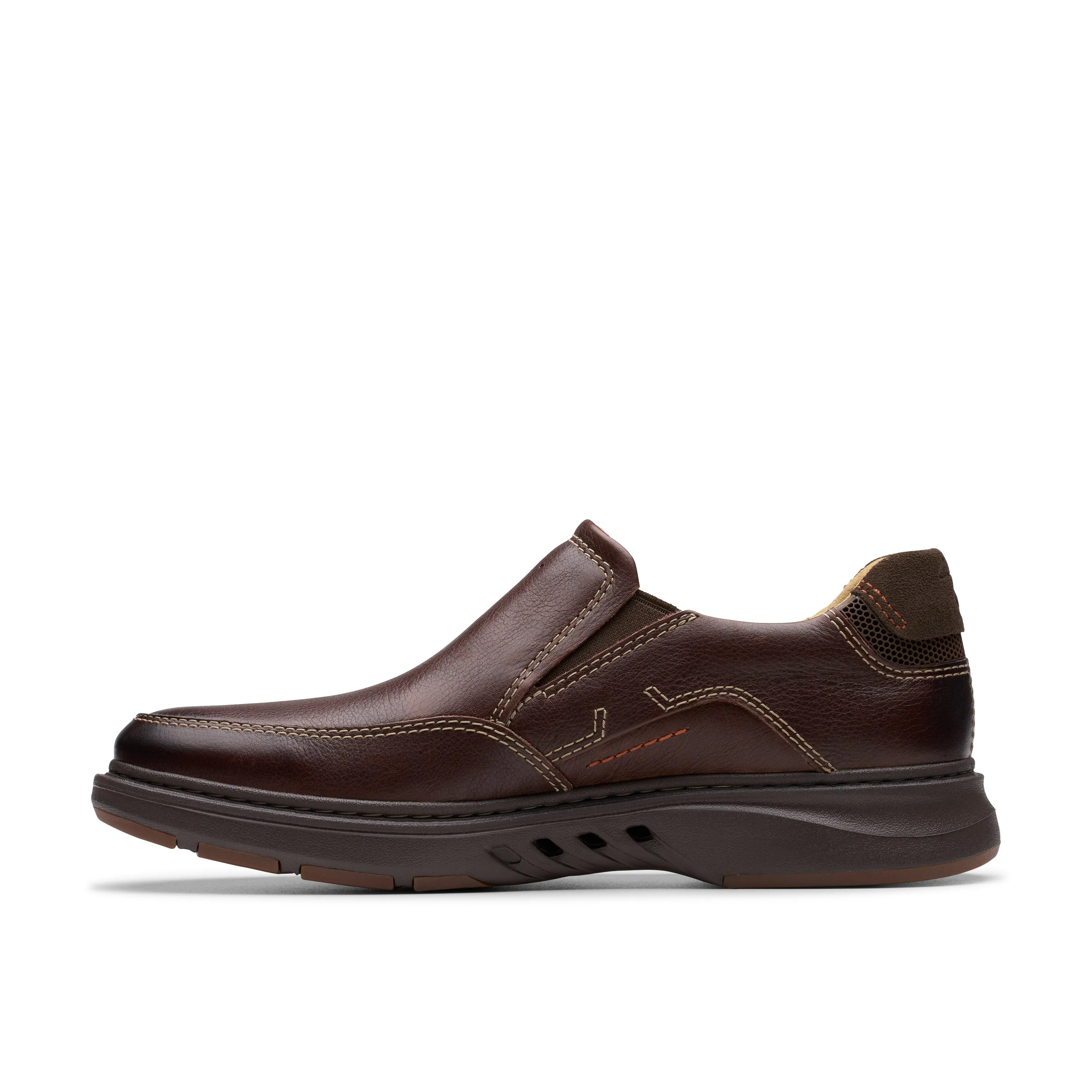 Men's Clarks Un Briley Step Color: Mahogany