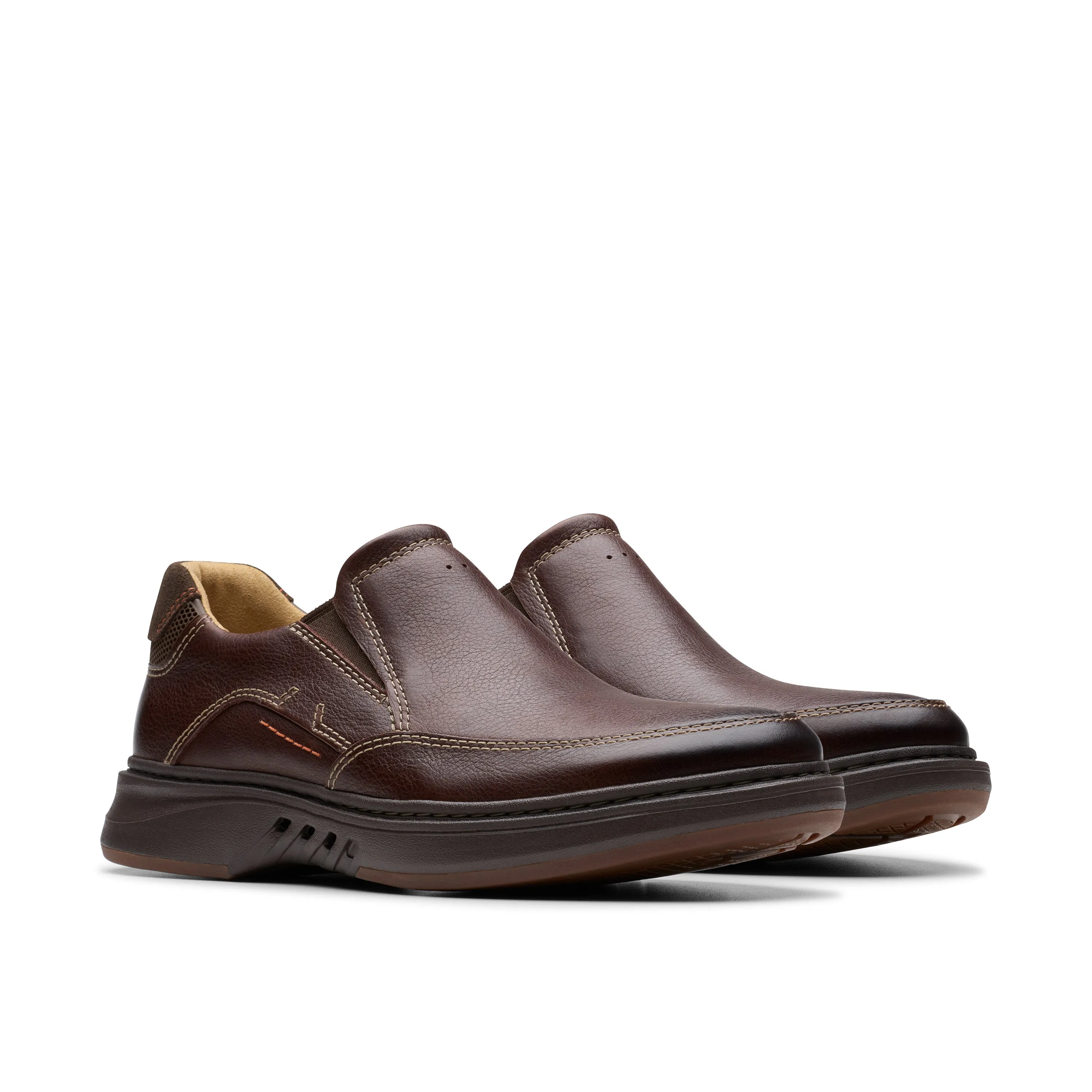 Men's Clarks Un Briley Step Color: Mahogany