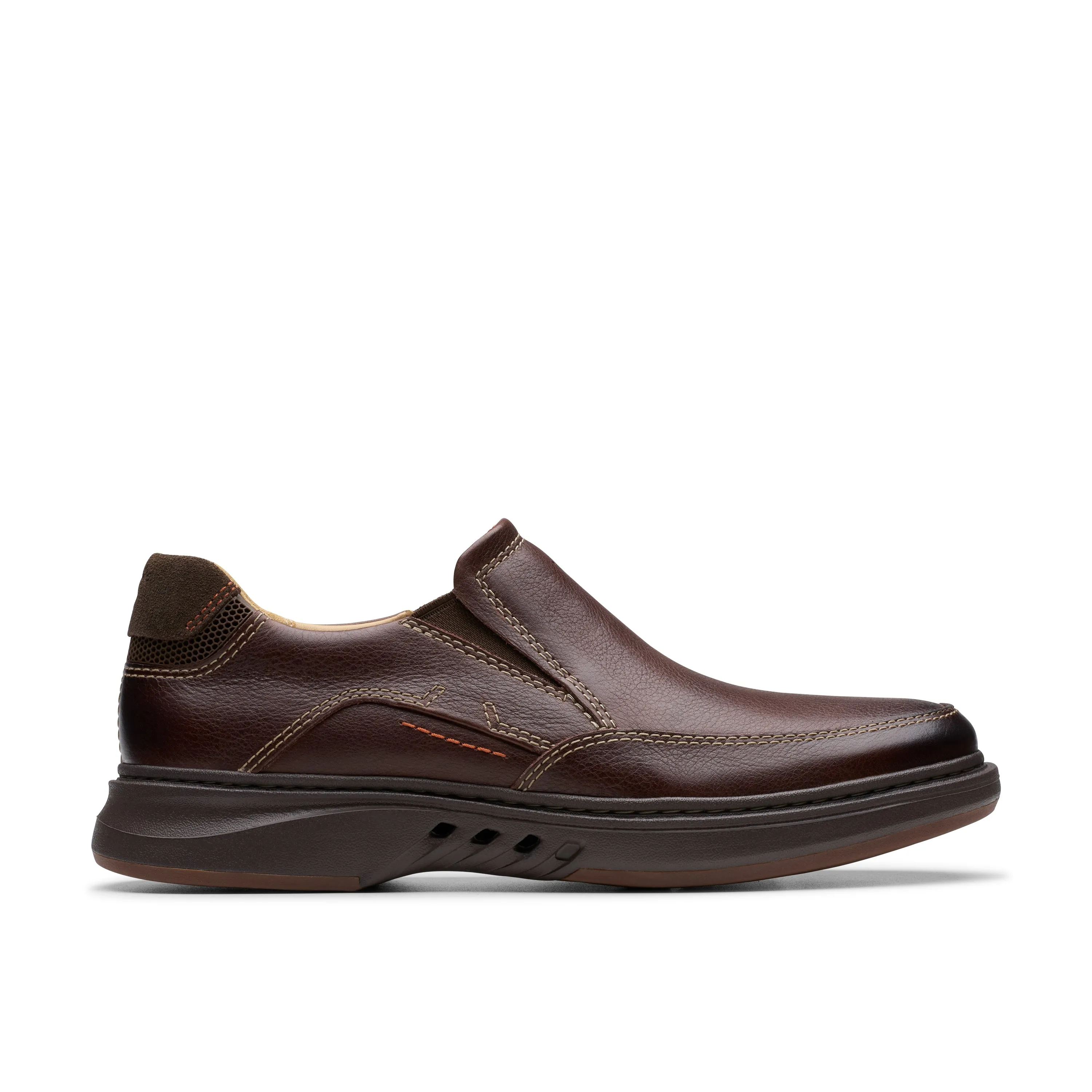 Men's Clarks Un Briley Step Color: Mahogany