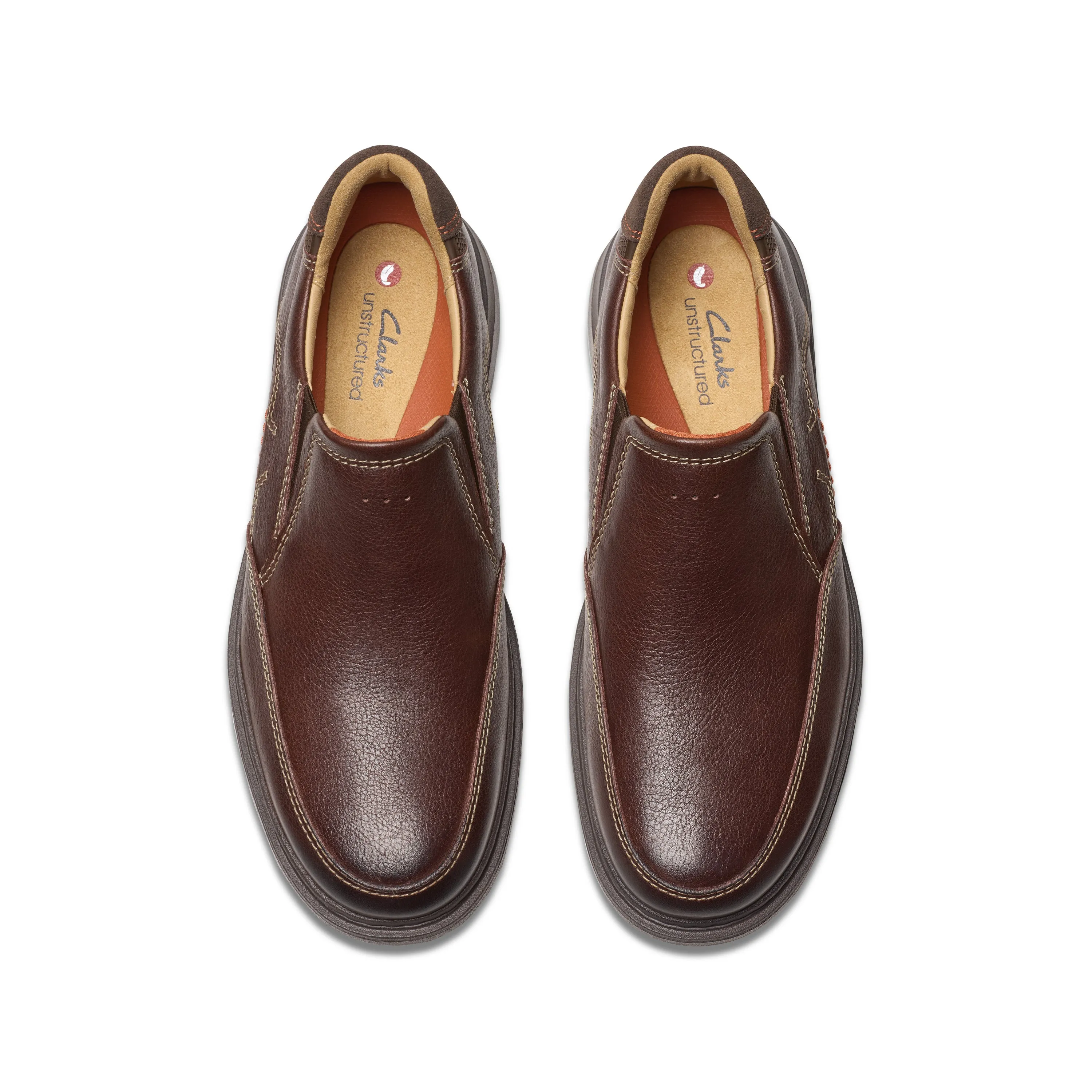 Men's Clarks Un Briley Step Color: Mahogany