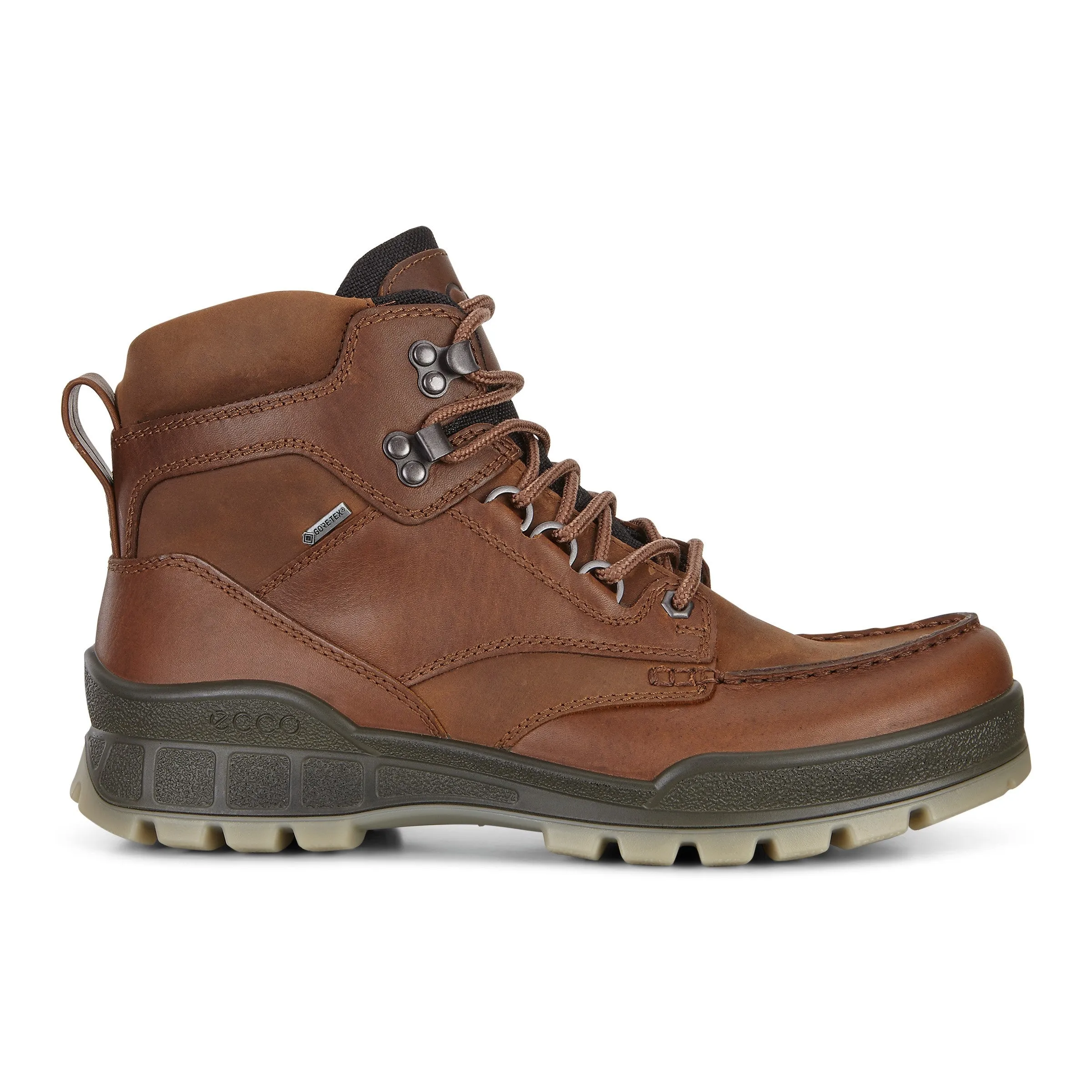 Men's Ecco Track 25 High Boot Color: Bison/Bison