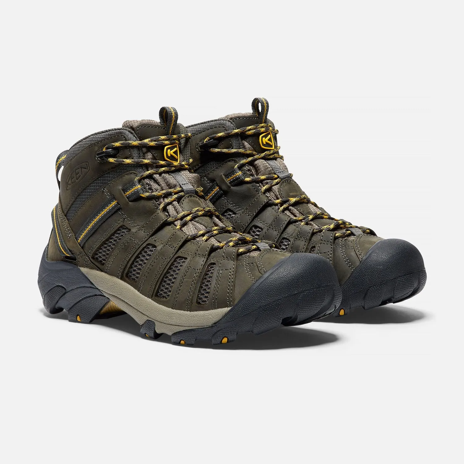 Men's Keen Voyageur Mid Color: Raven/ Tawny Olive