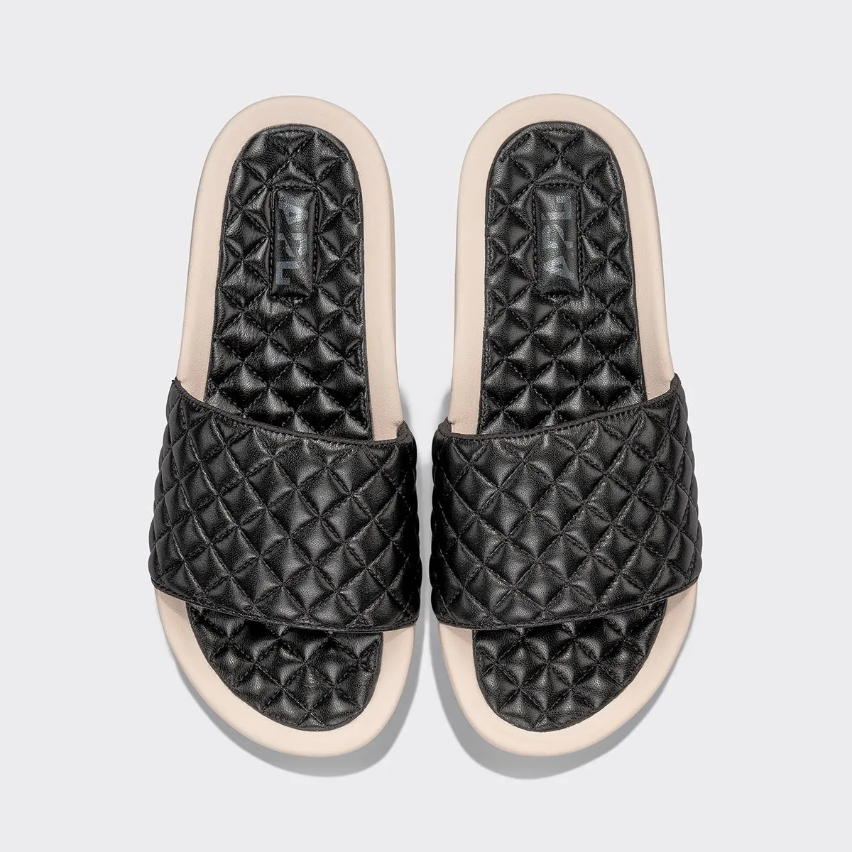 Men's Lusso Slide Black / Creme