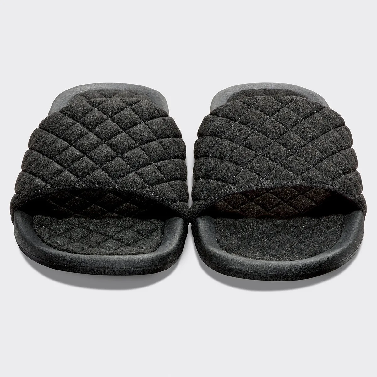 Men's Vegan Suede Lusso Slide Black