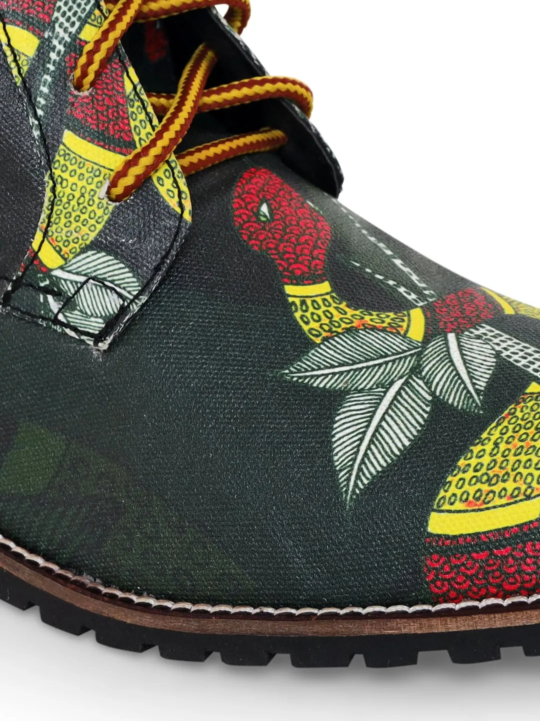 Military Green Snake Gond Boots