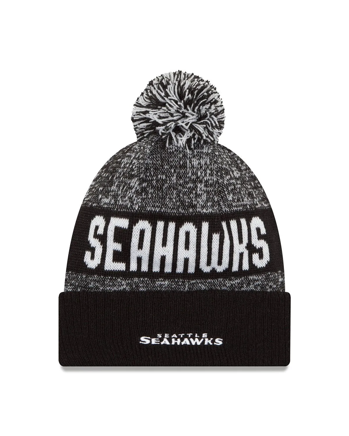 NFL Seattle Seahawks 2016 Sport Knit Beanie, One Size, Black/White