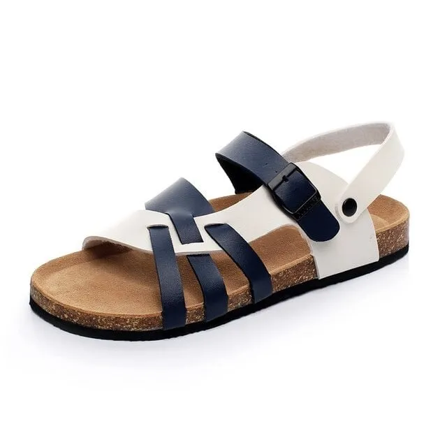 OCW Best Walking Orthopedic Sandals For Men Elastic Cork Unique Summer