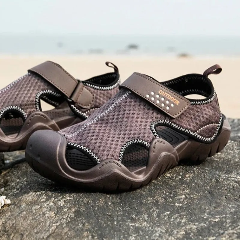 OCW Men Sturdy Orthopedic Sandals Nonslip Leisure Slides