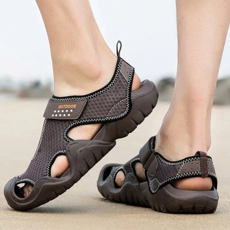 OCW Men Sturdy Orthopedic Sandals Nonslip Leisure Slides