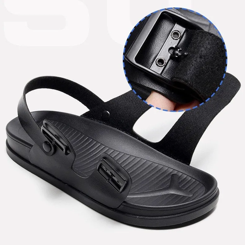 OCW Men Waterproof Orthopedic Sandals Buckle Arch Support Beach Slides