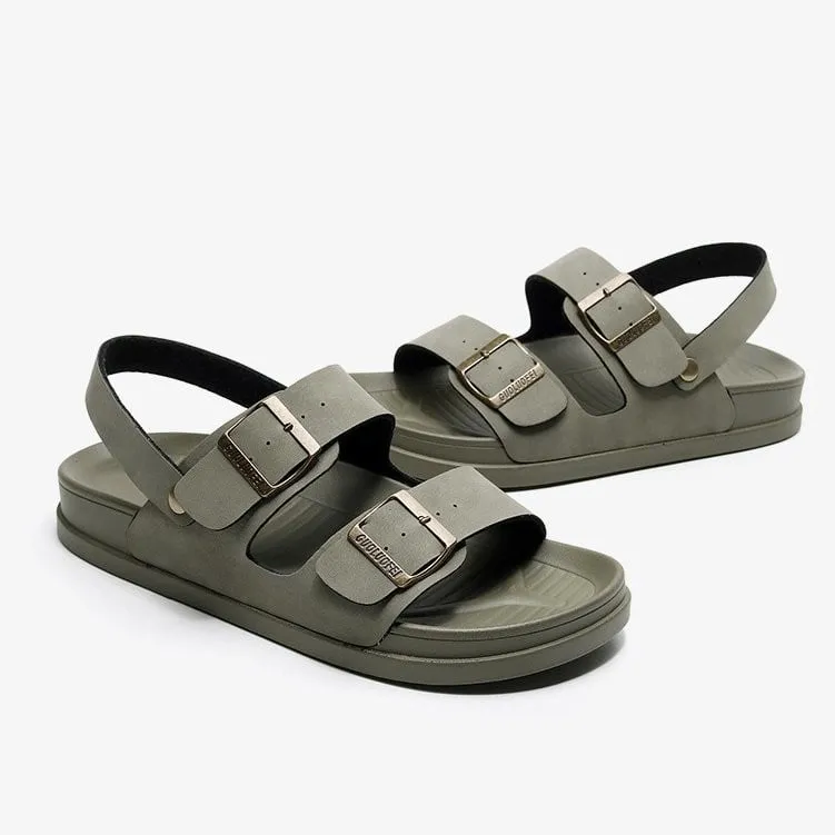 OCW Men Waterproof Orthopedic Sandals Buckle Arch Support Beach Slides