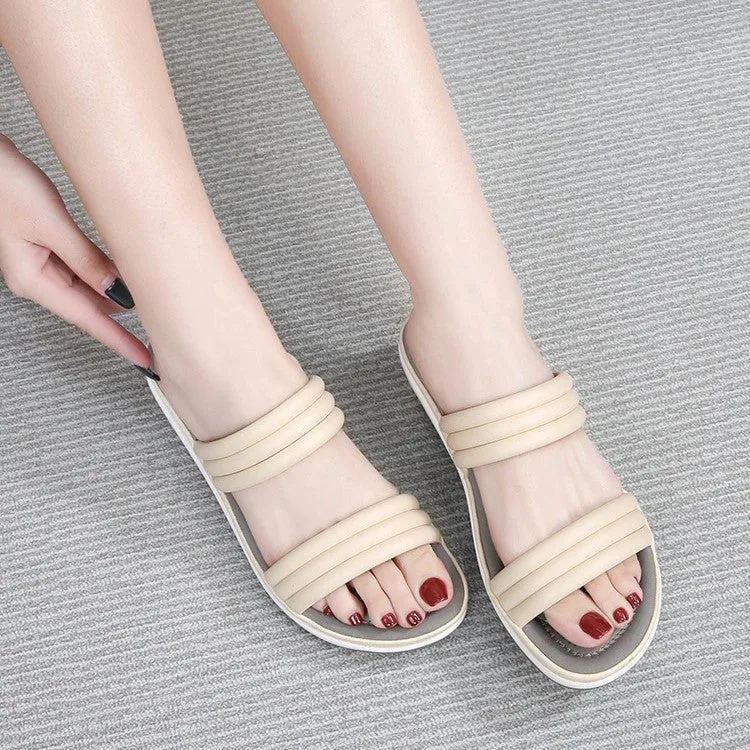 OCW Wedge Slippers Summer Beach Open Toe Non-Slip Sandals For Women