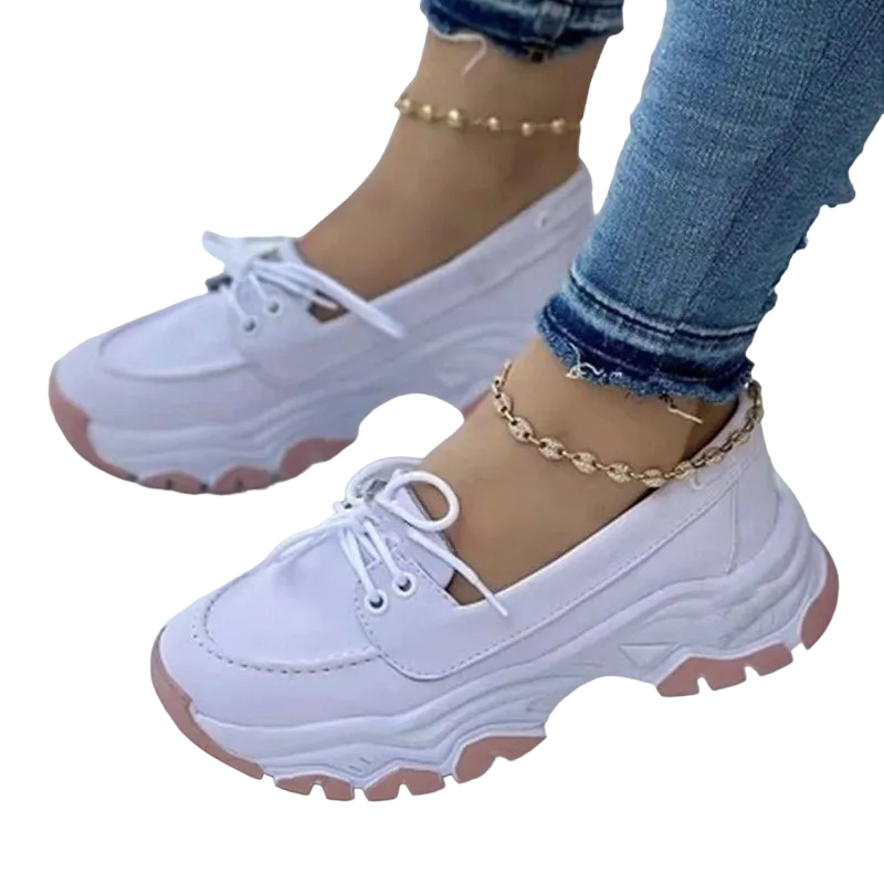 OCW Women Orthopedic Shoes Breathable Low-top Slip-on Platform Sneakers Canvas Chic Ladies