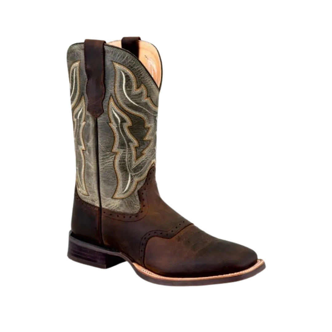 Old West Men's Broad Square Toe Boots